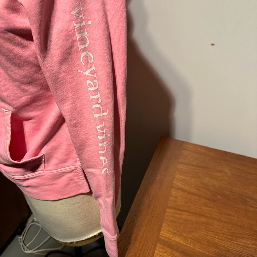 Vineyard Vines Girls Teen Hoodie L Sweatshirt Pink Cotton Blend Size L(14) - Picture 5 of 7